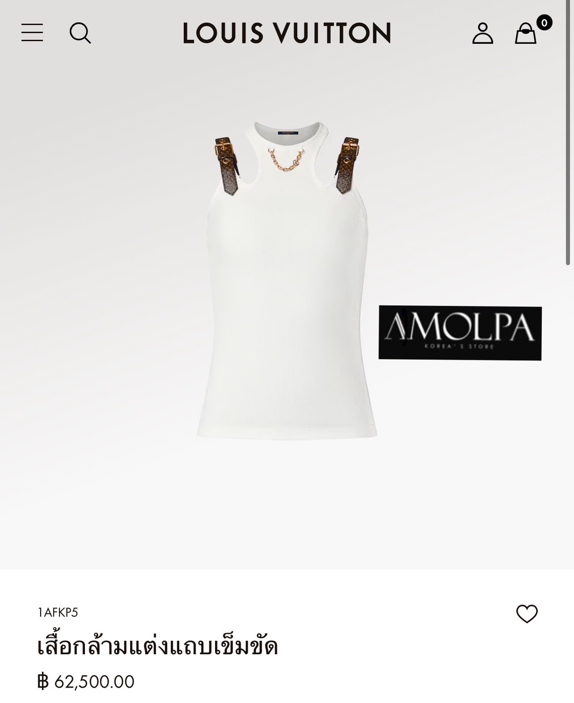 เสื้อกล้าม LV บ่าหนังMONOGRAMS แต่งอะไหล่สร้อยช่วงคอ เนื้อผ้าร่องผ้าอย่างดี ชนช๊อป งานสวย ใส่สบาย : สินค้าคุณภาพ (พร้อมส่ง)