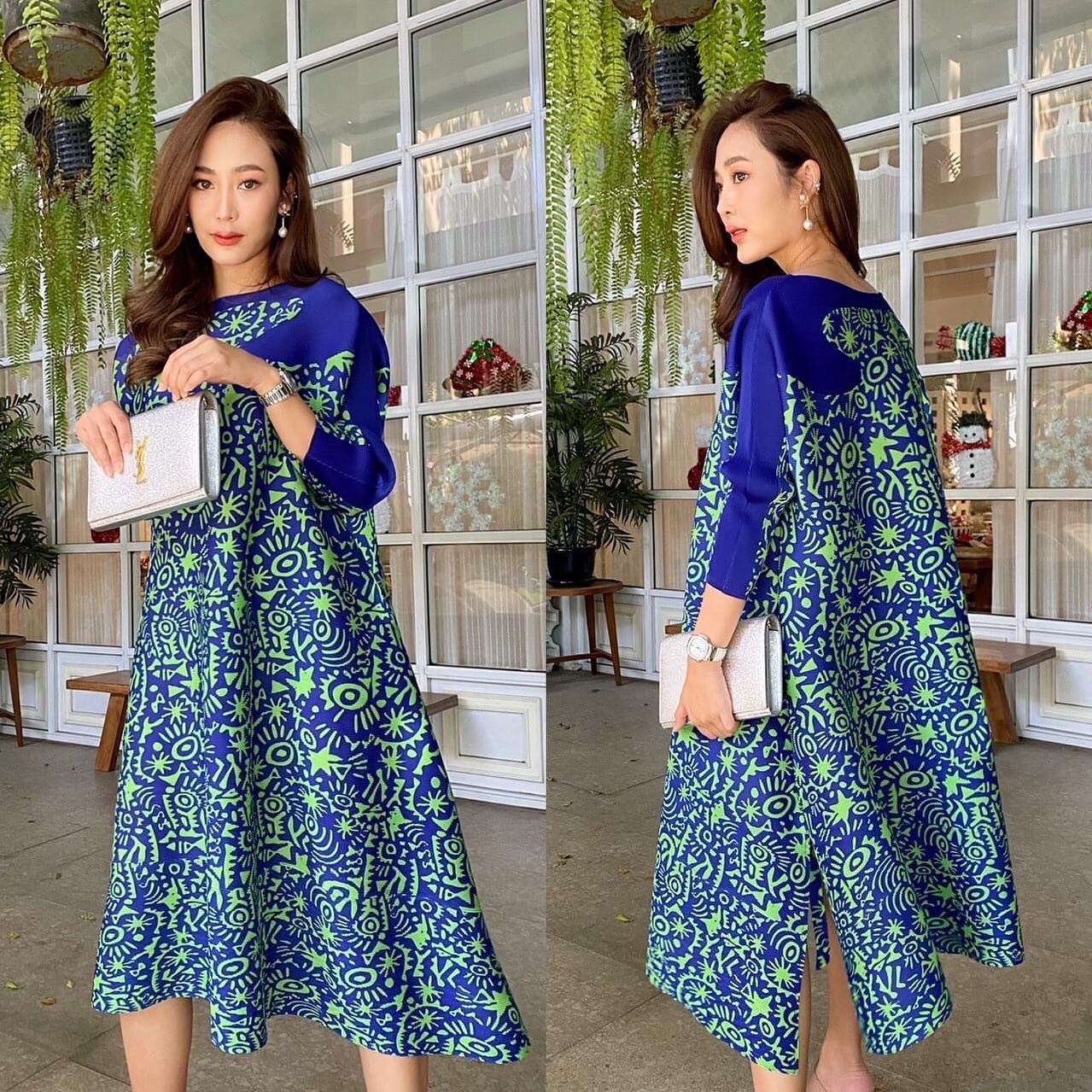 เดรสพลีทงาน Brand งาน เกาหลีแท้ 🇰🇷 สวยเกรด Premium 👍🏻. สินค้าคุณภาพ (พร้อมส่ง)