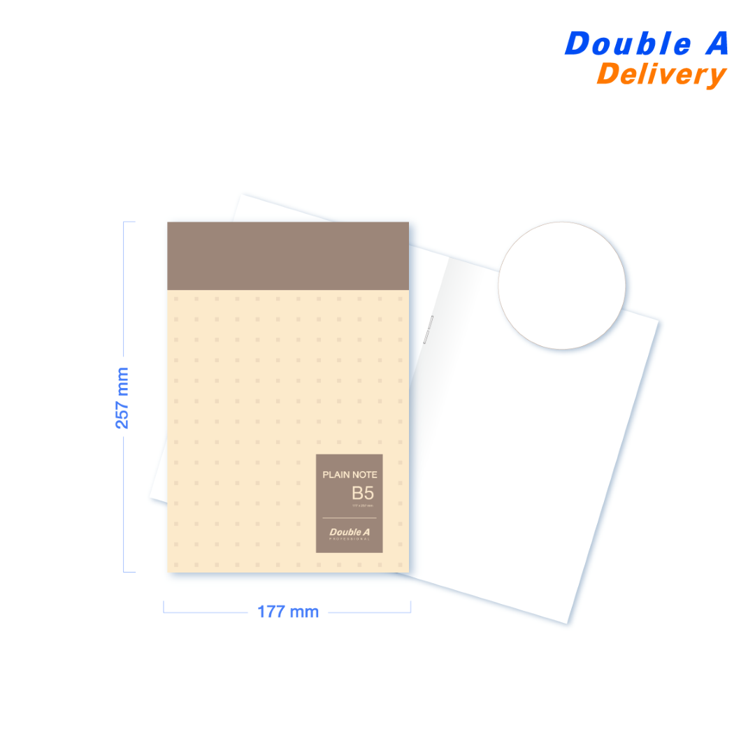 [4 เล่ม]สมุดมุงหลังคา B5 70แกรม 24แผ่น เนื้อในไม่พิมพ์เส้น