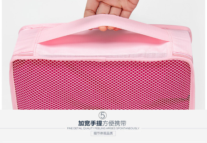 Diniwell Travel Receive Bag กระเป๋าจัดระเบียบเดินทาง 6 ใบ แบ่งใส่เสื้อผ้า กางเกง ชุดชั้นใน กางเกงใน อุปกรณ์ไอที ผลิตจากวัสดุกันน้ำคุณภาพดี มี 9 สีให้เลือก