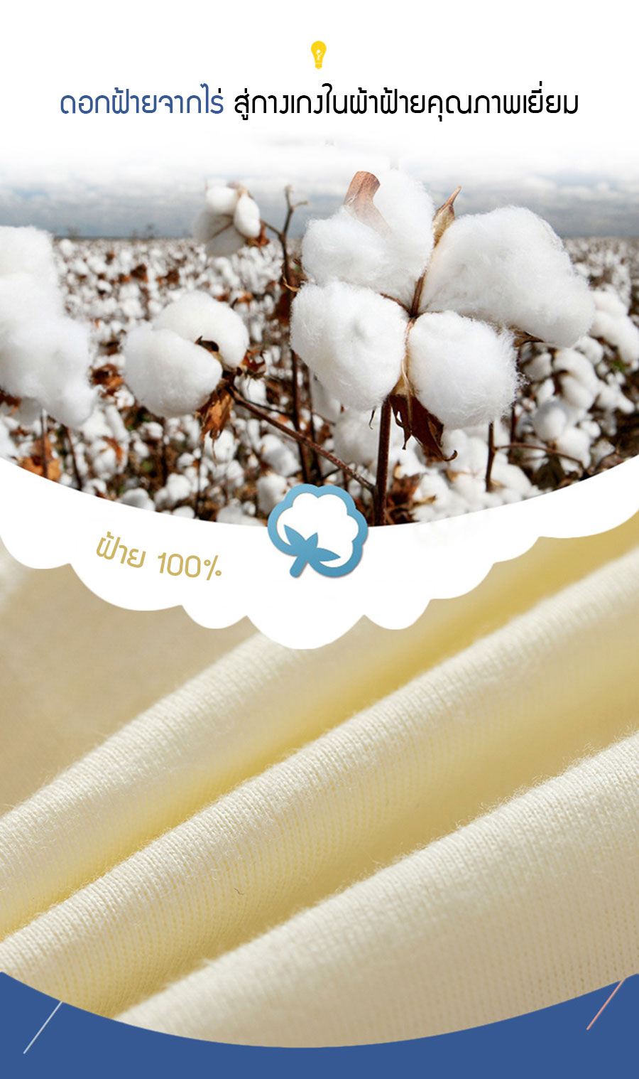 [แพค 5 ตัว] กางเกงในเด็กหญิง กางเกงในเด็กผู้หญิงเกาหลี น่ารัก ผ้าฝ้าย 100% Cotton ใส่สบาย ไม่ร้อน