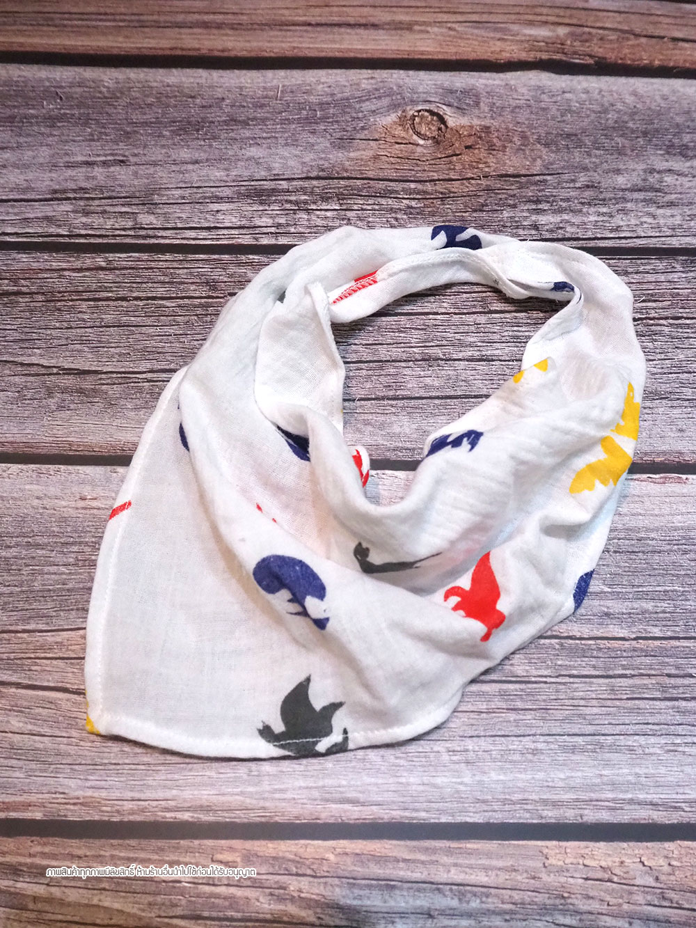 ผ้ากันเปื้อนเด็ก 0-3 ปี ผ้าซับน้ำลาย มัสลินรูปสามเหลี่ยม Cotton 100% เนื้อนิ่ม ซับน้ำดีเยี่ยม ไม่ร้อน