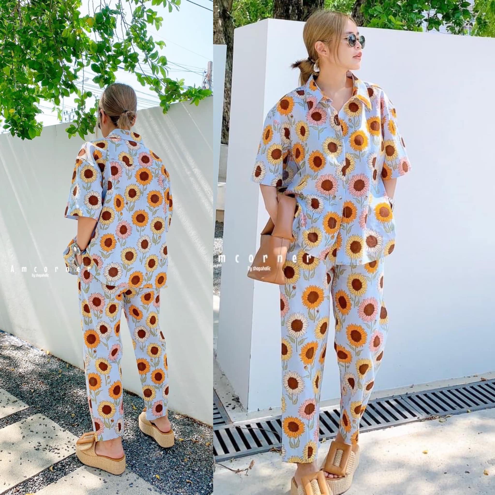 set shirt🔸🔸 ผ้าลินิน เนื้อนิ่ม เนื้อดี ใส่สบาย สินค้าคุณภาพ (พร้อมส่ง)