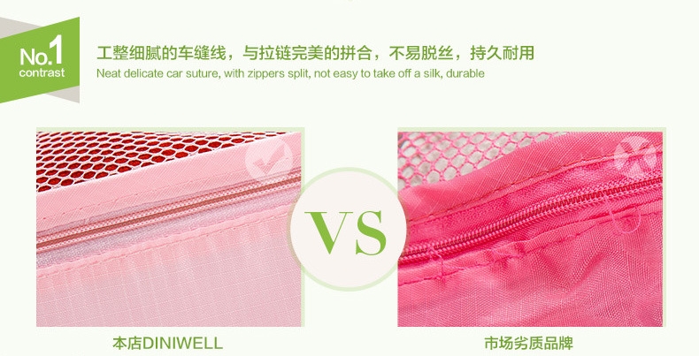 Diniwell Travel Receive Bag กระเป๋าจัดระเบียบเดินทาง 6 ใบ แบ่งใส่เสื้อผ้า กางเกง ชุดชั้นใน กางเกงใน อุปกรณ์ไอที ผลิตจากวัสดุกันน้ำคุณภาพดี มี 9 สีให้เลือก