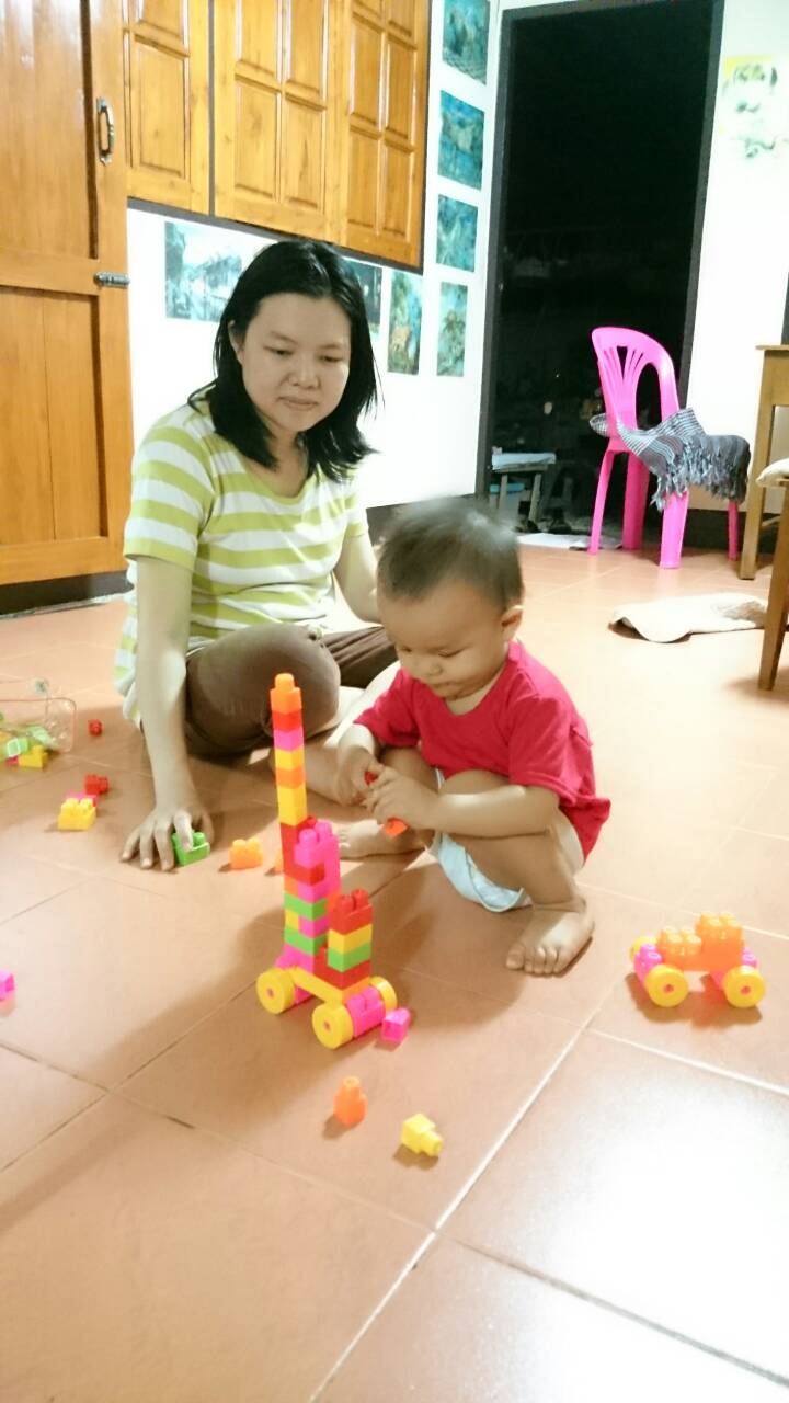 บล็อคตัวต่อพลาสติกของเล่น ชิ้นใหญ่ Wit Blocks 100 ชิ้น แนวเลโก้
