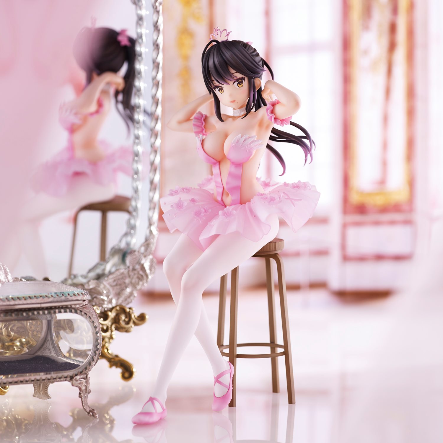 [เปิดจอง] Anmi Illustration "Flamingo Ballet" Ponytail girl