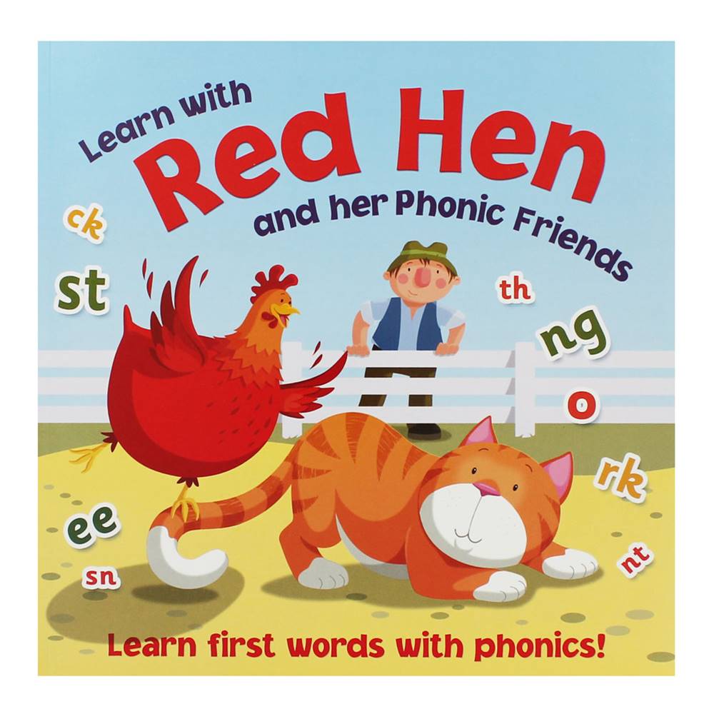 Learn First Words and Phonics With Red Hen And Her Friends by Gill Davies : หนังสือนิทานโฟนิคส์ แม่ไก่สีแดง