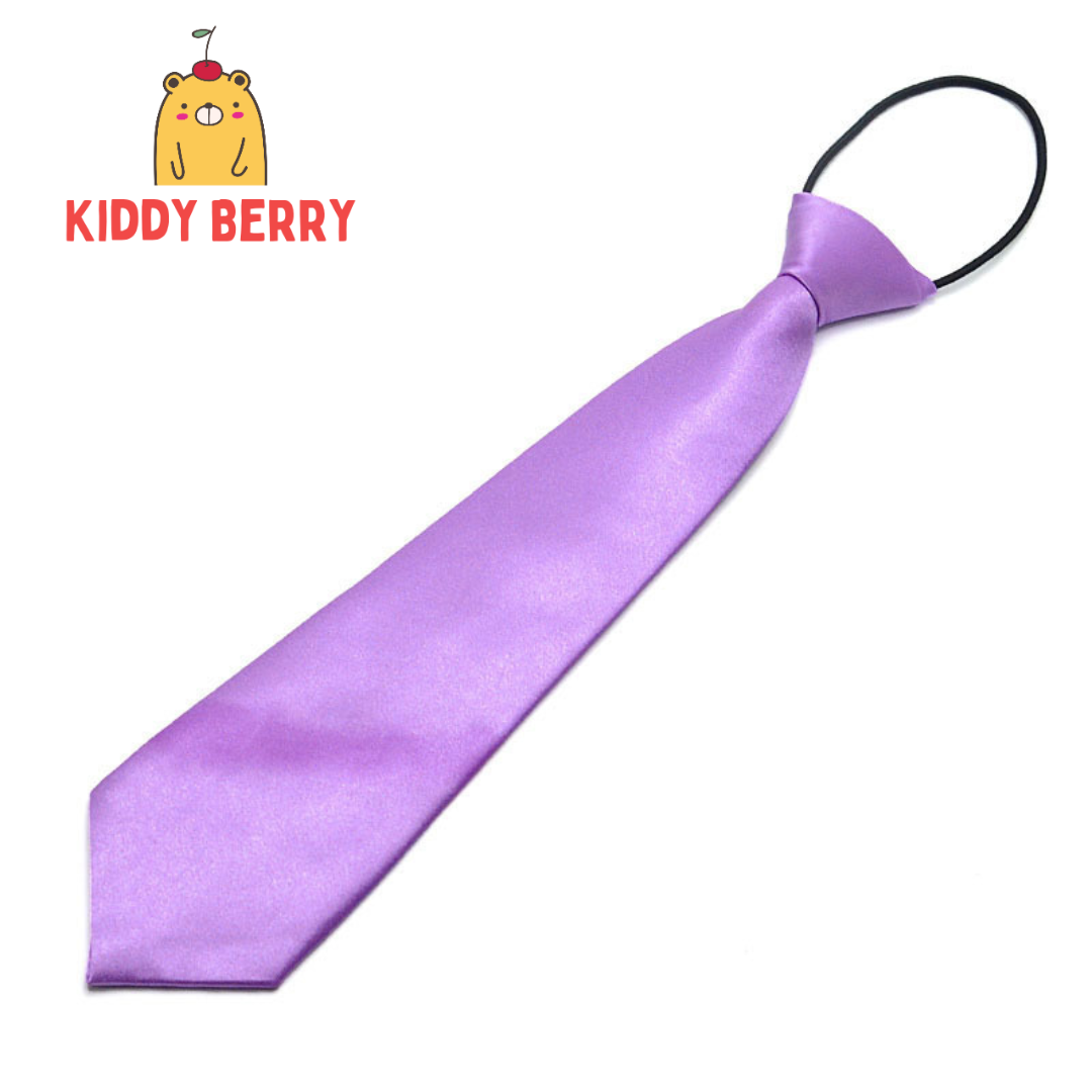 เนคไทเด็ก เนกไทเด็กสำเร็จรูป ผ้าซาติน สวมใส่ง่าย สำหรับเด็กวัย 1-12 ปี