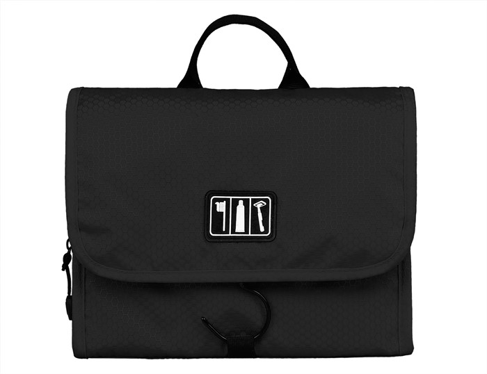 Bagsmart กระเป๋าใส่อุปกรณ์อาบน้ำ คุณภาพสูง ใส่อุปกรณ์อาบน้ำ แขวนได้ สำหรับเดินทาง ท่องเที่ยว (Black)