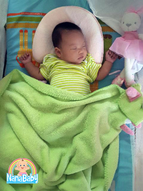 NanaBaby หมอนหัวทุยเด็ก หมอนหัวทุยทารก หมอนหลุมหัวทุย หมอนหลุมทารก หมอนหลุมเด็ก เมมโมรีโฟม กันพลิก ปลอกถอดซักได้