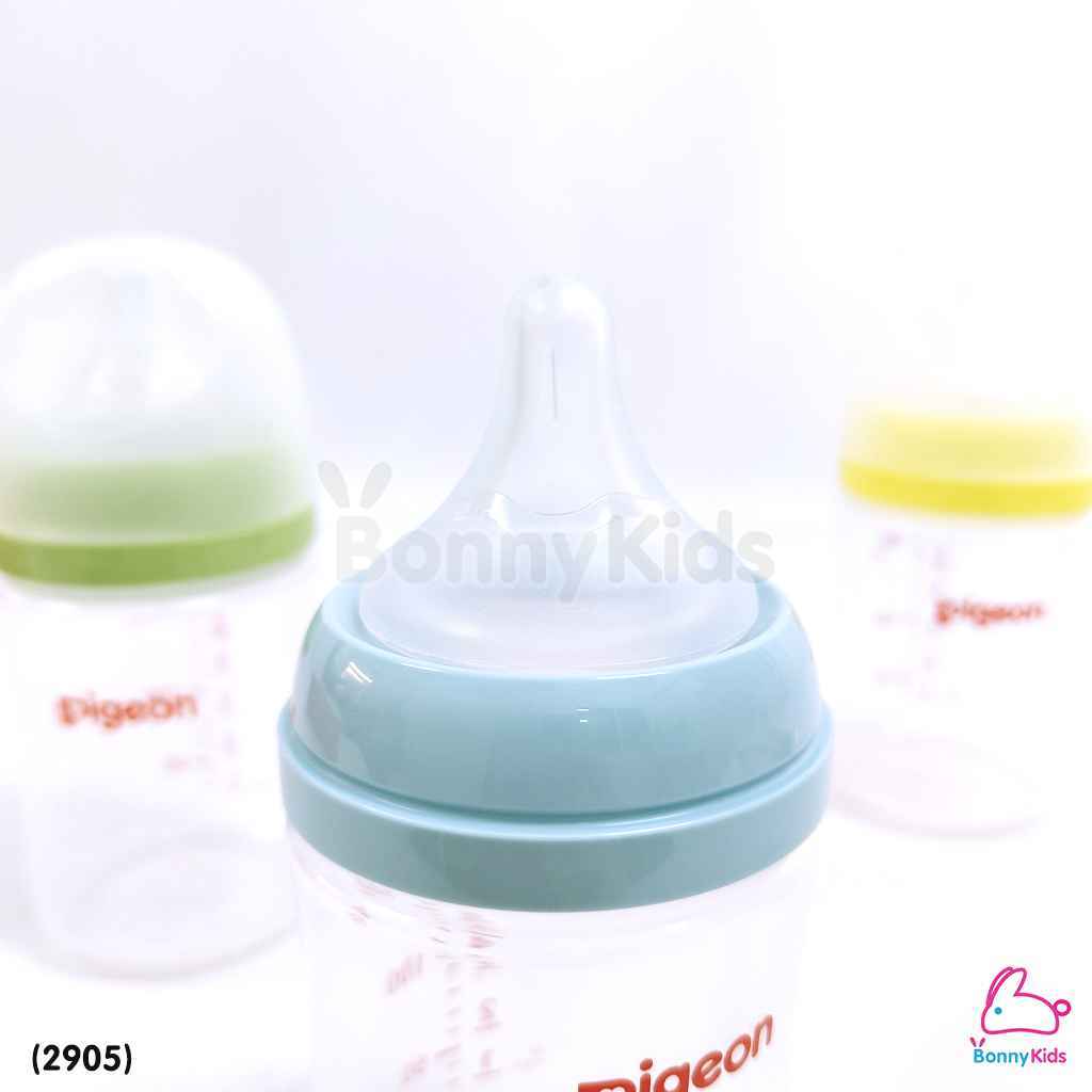Pigeon (พีเจ้นท์) SofTouch Peristaltic ขวดนมเสมือนการให้นมมารดา ขวดคอกว้าง (แรกเกิด-6เดือนขึ้นไป)