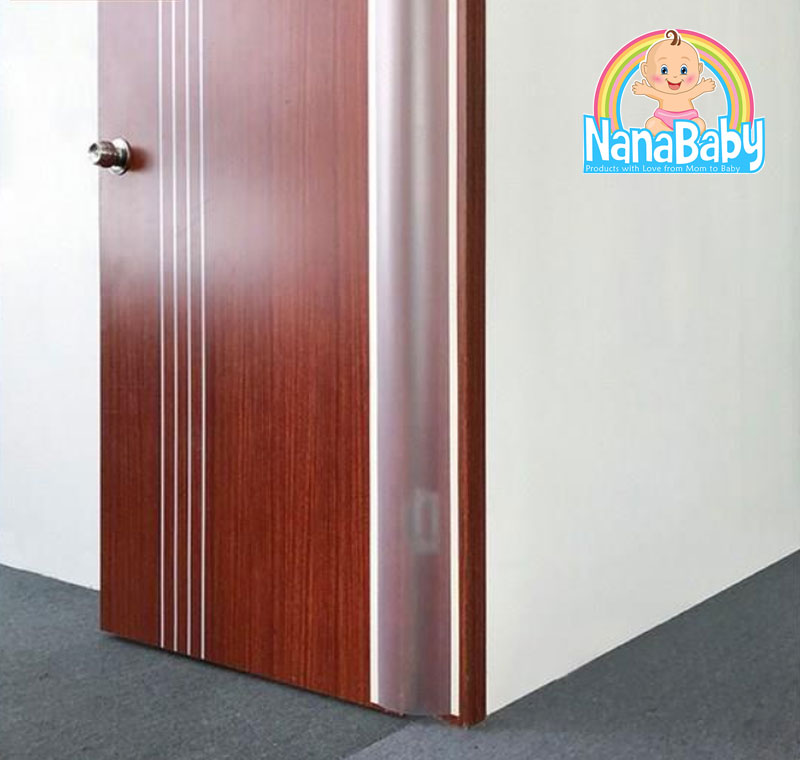 แผ่นปิดข้างประตู กันประตูหนีบนิ้วเด็ก มีแถบกาวในตัว NanaBaby ขนาด 160 x 17 ซม. (เก็บเงินปลายทางได้)