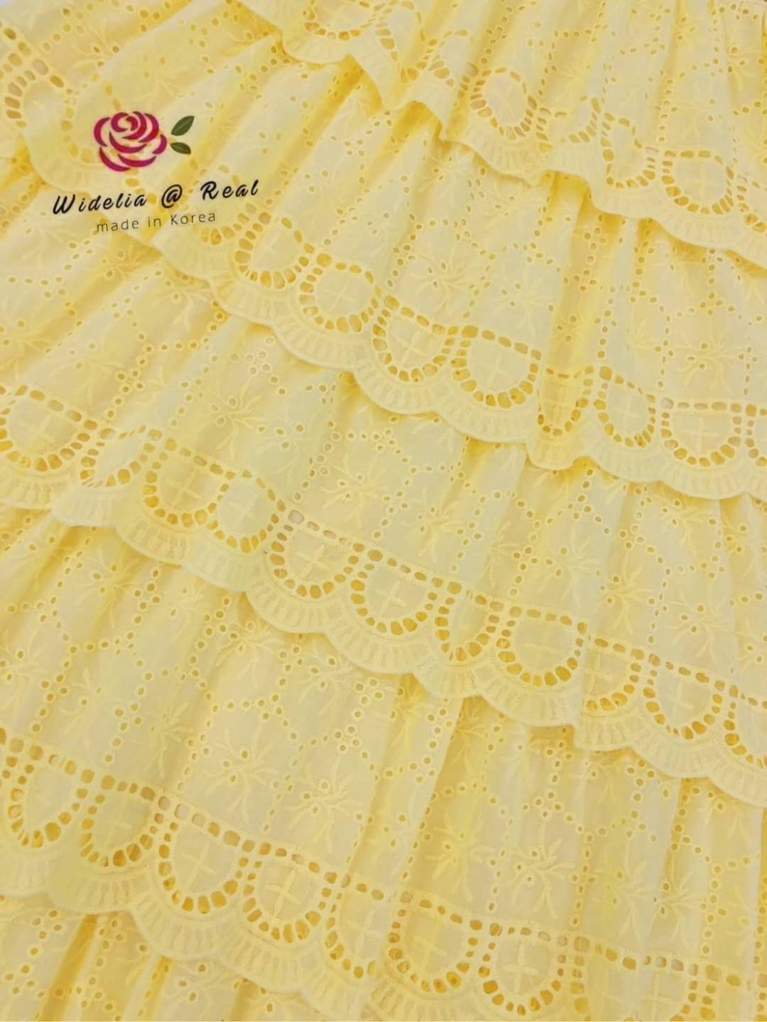 Dress :: เดรสตัวยาวสวยทรงดี คอวีเก๋ แขนระบายเก๋ ตัวเดรสมาในผ้าเนื้อสวยปักฉลุลายสวยทั้งตัวชุด ทรงเดรสทรงเอบานทิ้งตัวสวย ใส่สบาย สินค้าคุณภาพ (พร้อมส่ง)