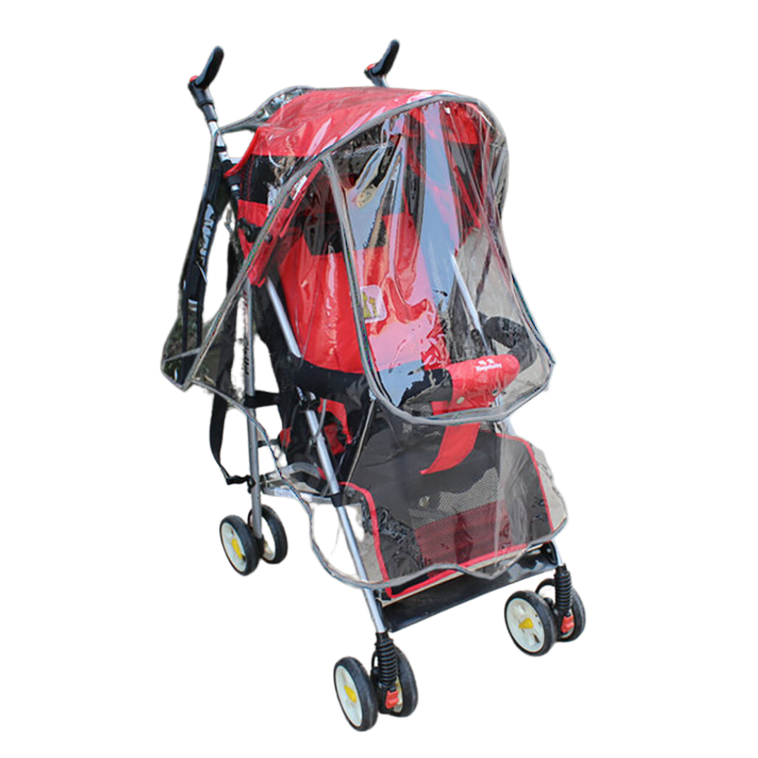 ผ้าคลุมรถเข็นเด็ก ที่คลุมรถเข็นเด็ก กันน้ำ กันฝน กันลมหนาว NanaBaby อย่างดี มีซิปเปิดด้านหน้าและเทปตีนตุ๊กแกด้านหลัง