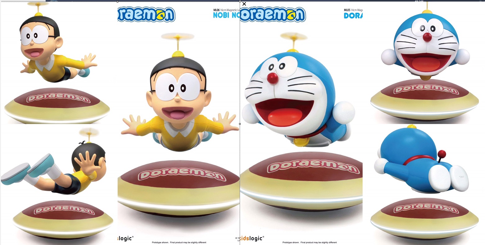 13-6-2023พร้อมส่ง Doraemon & Nobi Nobita One Magnetic Levitating Base set (ลอยได้) ราคาต่อตัว มันไม่หมุนครับ ไม่ลอย