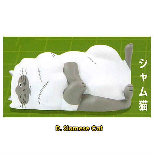 กาชาปองมาสคอทน้องแมว Right-Angled Cat Mascot Figure