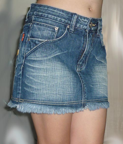 กระโปรงยีนส์ฟอก ชายลุ่ย 31-35-12