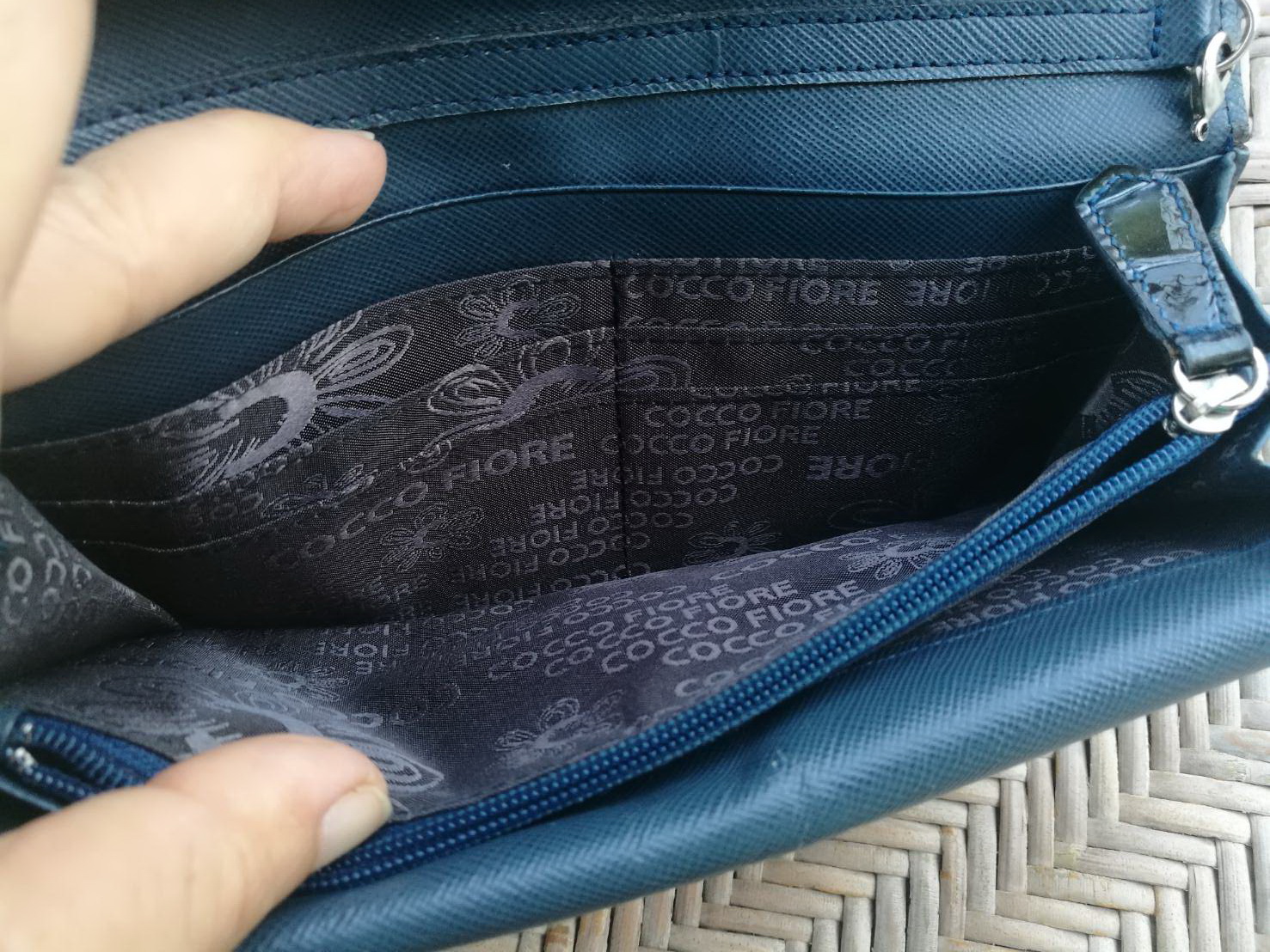 กระเป๋าสตางค์ COCCO FIORE หนังแก้ว ช่องเยอะ