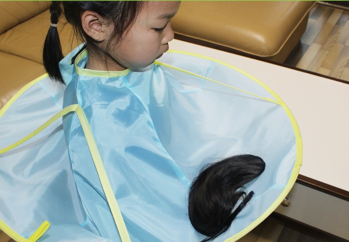 NanaBaby ผ้าคลุมตัดผม ที่รองตัดผม ที่คลุมตัดผมเด็ก-ผู้ใหญ่ แบบเก็บผมไม่ร่วงลงพื้น