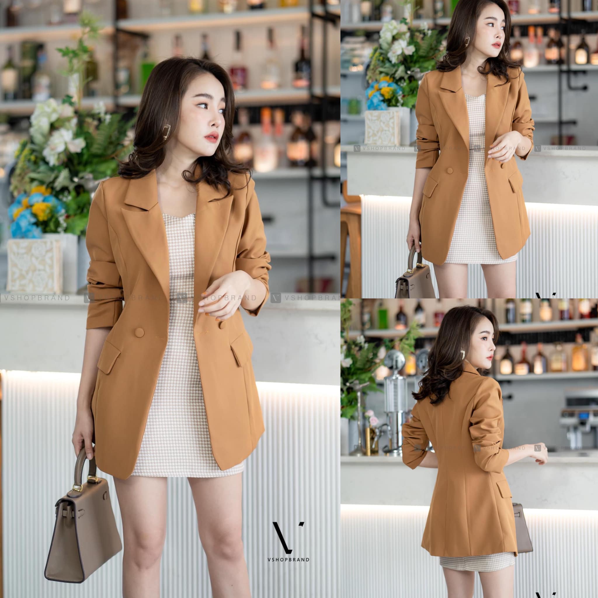 set สูท 3 ชิ้น เสื้อสูท สายเดี่ยว กางเกงขายาว ใช้ผ้าอย่างดี มีอัดกาวทั้งชุด งานอย่างดี สินค้าคุณภาพ (พร้อมส่ง)