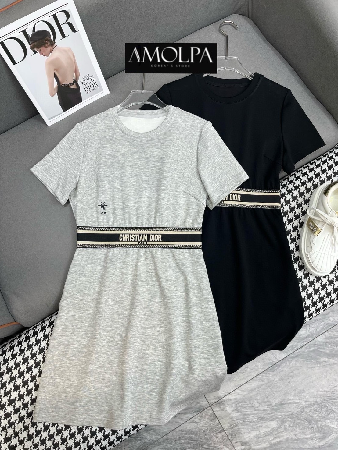 DRESS CD. ใส่เดินห้างชิวๆ งานสวยม๊ากกก สวยหรู ดูแพงสุดๆ งานมีน้ำหนัก ผ้าอย่างดี . สินค้าคุณภาพ (พร้อมส่ง)