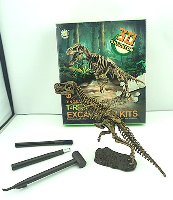 ของเล่นวิทยาศาสตร์ ชุดขุดฟอสซิลไดโนเสาร์ ชิ้นส่วนตัวต่อ 3D Skeleton Excuvation Kits
