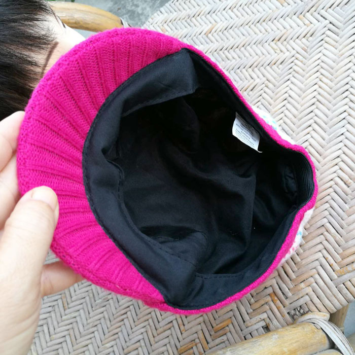 หมวกแก๊ปไหมพรมสุดน่ารัก