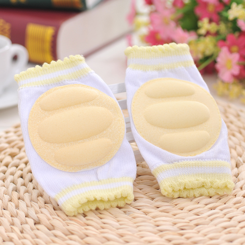 สนับเข่าเด็กเล็ก หัดเดิน-หัดคลาน บุฟองน้ำกันกระแทกหัวเข่า Baby Knee Protection Pad