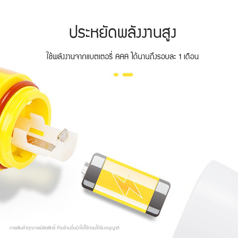 แปรงสีฟันไฟฟ้าเด็กขนนุ่มพิเศษ ขนละเอียดละมุน 10,000 เส้น แปรงสีฟันเด็กขนนุ่ม สำหรับวัย 0-3 ปี