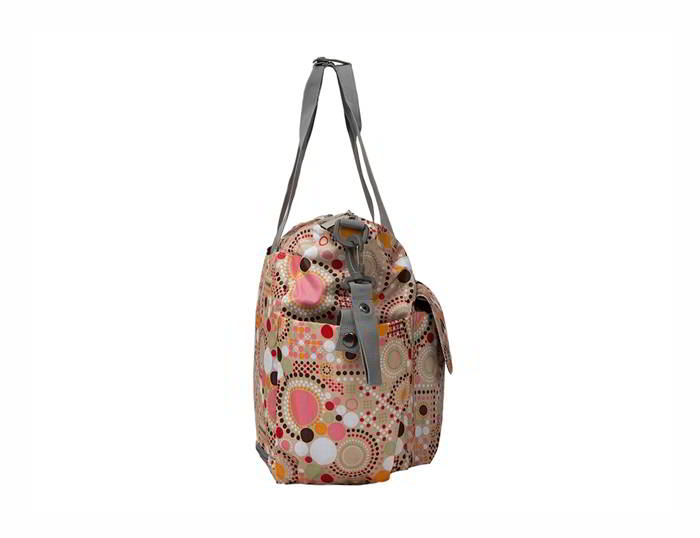 Ecosusi กระเป๋าคุณแม่ กระเป๋าสัมภาระคุณแม่ กระเป๋าแม่ลูกอ่อน แขวนรถเข็นเด็กได้ หิ้ว สะพายไหล่ได้ (Pink)