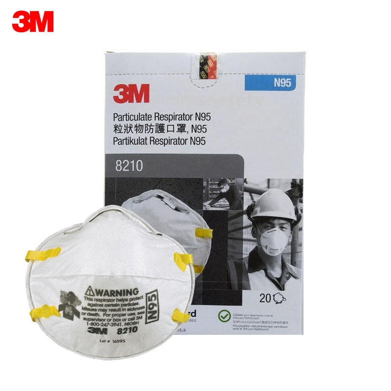 3M รุ่น 8210 (N95) หน้ากากป้องกันฝุ่นขนาดเล็ก,สายคล้องหัว