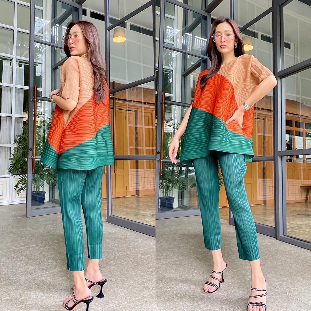 ชุดเซตผ้าอัดพลีท แบบงานBrand คุณภาพแน่นๆ AA Premium : สินค้าคุณภาพ (พร้อมส่ง)