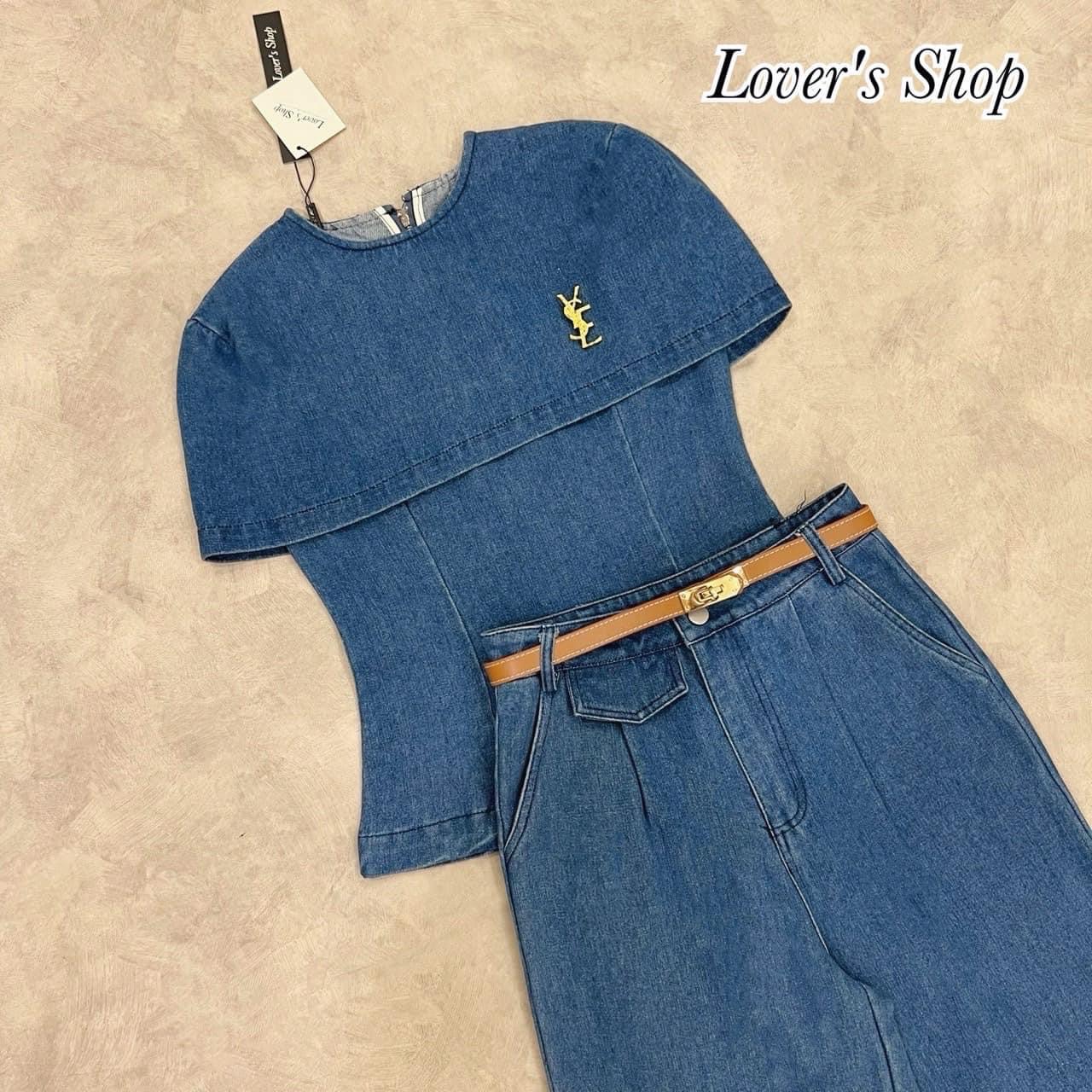 Set4ชิ้นลุคเรียบหรูดูผู้ดี(ได้เสื้อ+กางเกง +เข็มขัด+เข็มกลัด) ตัวเสื้อทรงคลุมไหล่ เข้ารูป งานซิบหลัง มาพร้อมกางเกงเอวสูง ทรงสวย ทรง ขากระบอกกลาง ใส่สบาย : สินค้าคุณภาพ (พร้อมส่ง)