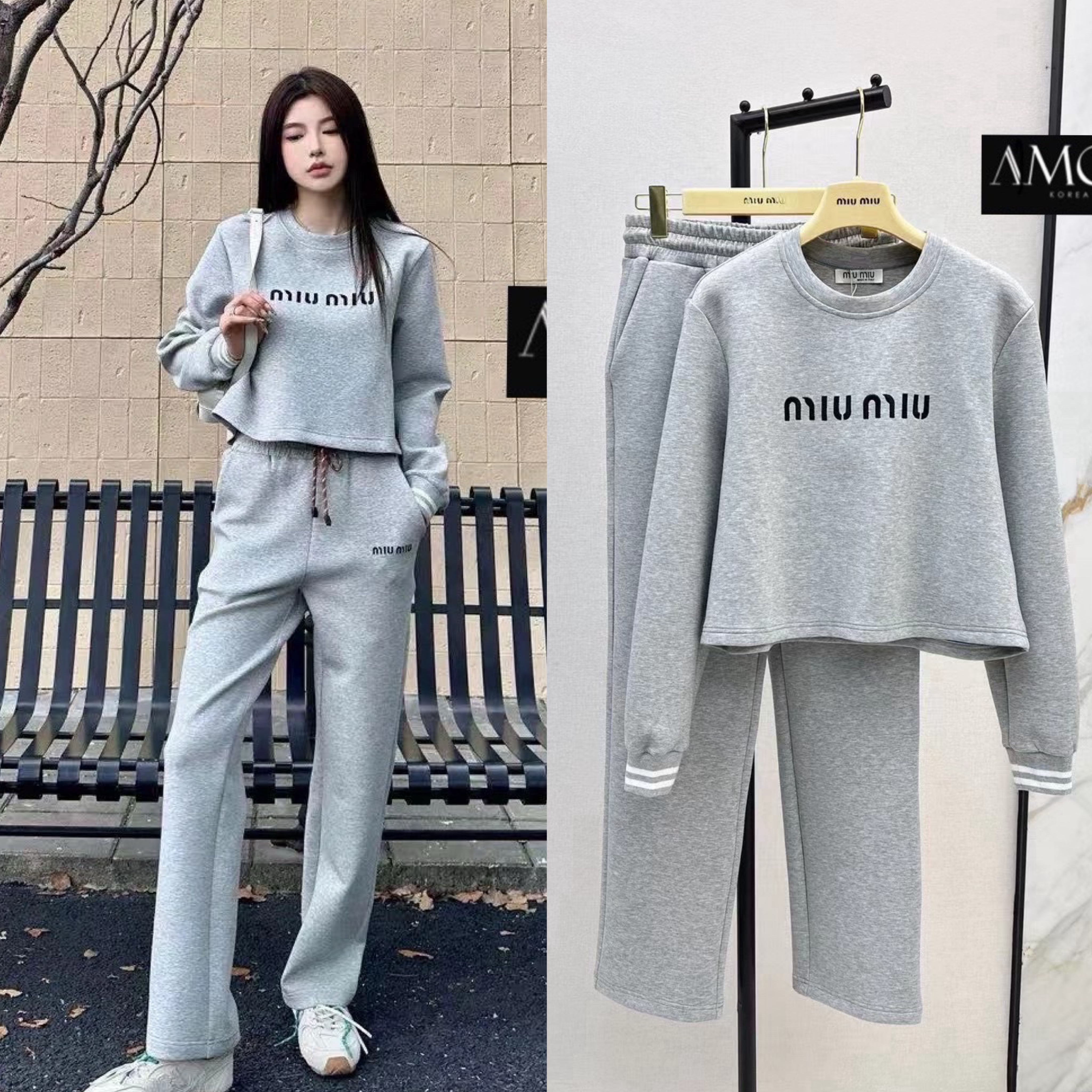 SET MIU MIU งาน hiend งานสวยสุดปังชนช๊อป สวยจี๊ด เนื้อผ้าดีม๊าก ใส่สบายสุดๆ ใส่สบาย : สินค้าคุณภาพ (พร้อมส่ง)