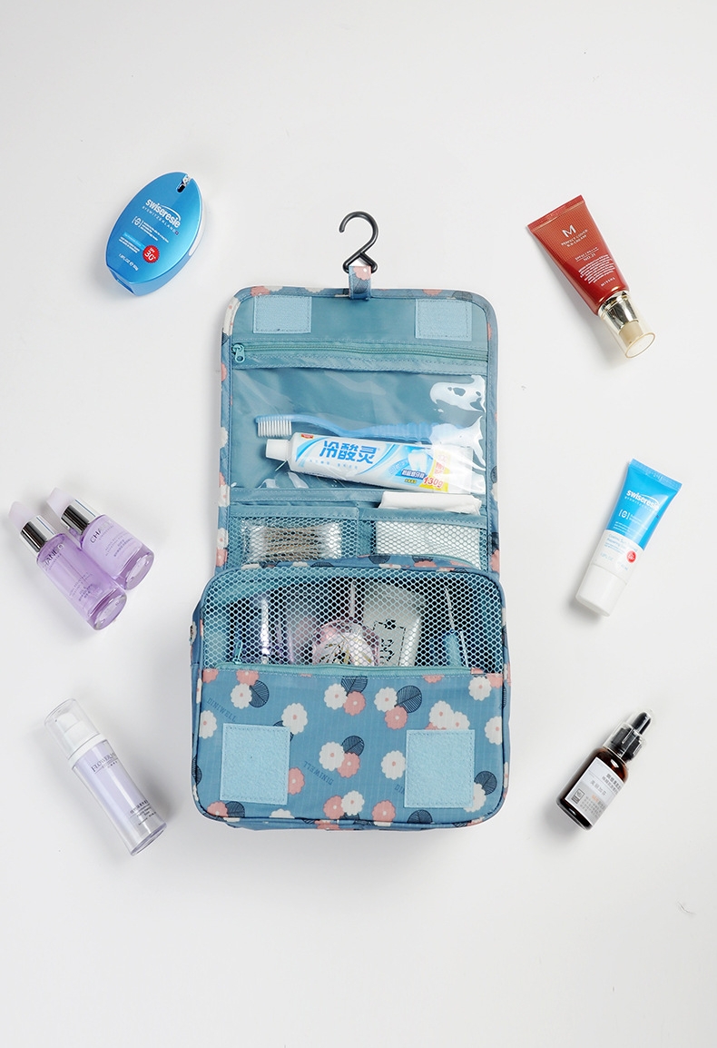 DINIWELL กระเป๋าใส่อุปกรณ์อาบน้ำ แขวนได้ สำหรับเดินทาง ท่องเที่ยว พกพาสะดวก ผลิตจากโพลีเอสเตอร์คุณภาพสูง