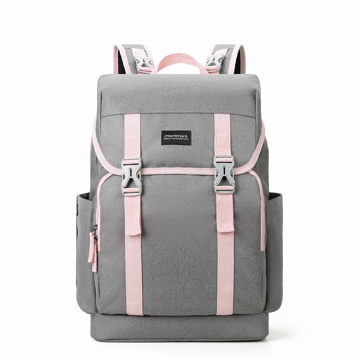 mommore กระเป๋าคุณแม่ กระเป๋าสัมภาระคุณแม่ กระเป๋าแม่ลูกอ่อน ใช้ได้ทั้งคุณแม่ และคุณพ่อ กันน้ำ ทนทาน พร้อมแผ่นรองเปลี่ยนผ้าอ้อม คุณภาพสูง คล้องรถเข็น เหมาะกับการเดินทางมาก (ฺฺPink)