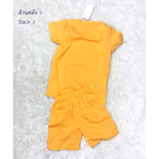 ชุดเด็กมินเนี่ยน เสื้อยืด+กางเกงขาสั้นเอวยางยืด สำหรับเด็กวัย 2-8 ปี เสื้อผ้าเด็ก ชุดเด็กผู้หญิง ชุดเด็กผู้ชาย