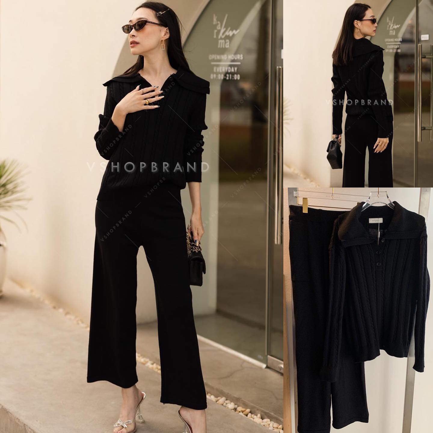 Set เสื้อไหมพรม+ขายาว : สินค้าคุณภาพ (พร้อมส่ง)