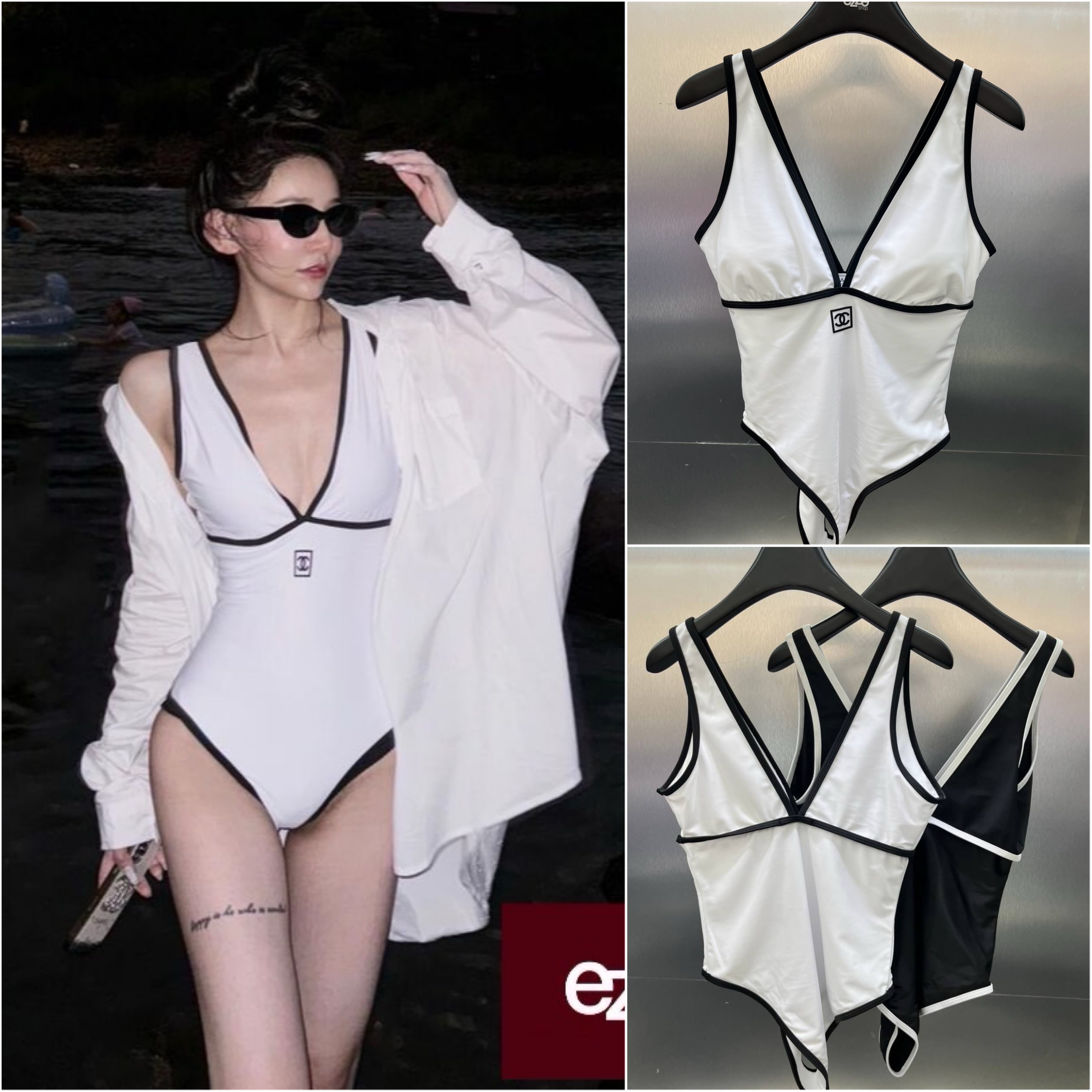 ชุดว่ายน้ำ แบรนด์ดัง CC คอลเลคชั่นใหม่ ผ้าสวยมาก Lycra เนื้อเด้งสวย สินค้าคุณภาพ .พร้อมส่ง