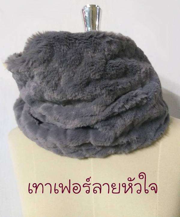 ผ้าพันคอโดนัท เฟอร์สุดนุ่ม มีหลายสี