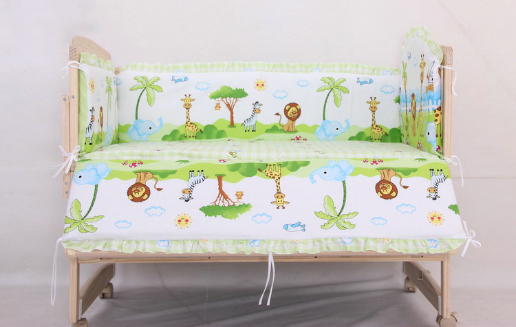 (ส่งฟรี) NanaBaby เครื่องนอนทารก เครื่องนอนเด็ก ชุดเครื่องนอนในเปลเด็ก หมอน+เบาะรองนอน+กันกระแทกโดยรอบ (ไม่รวมเปลไม้)