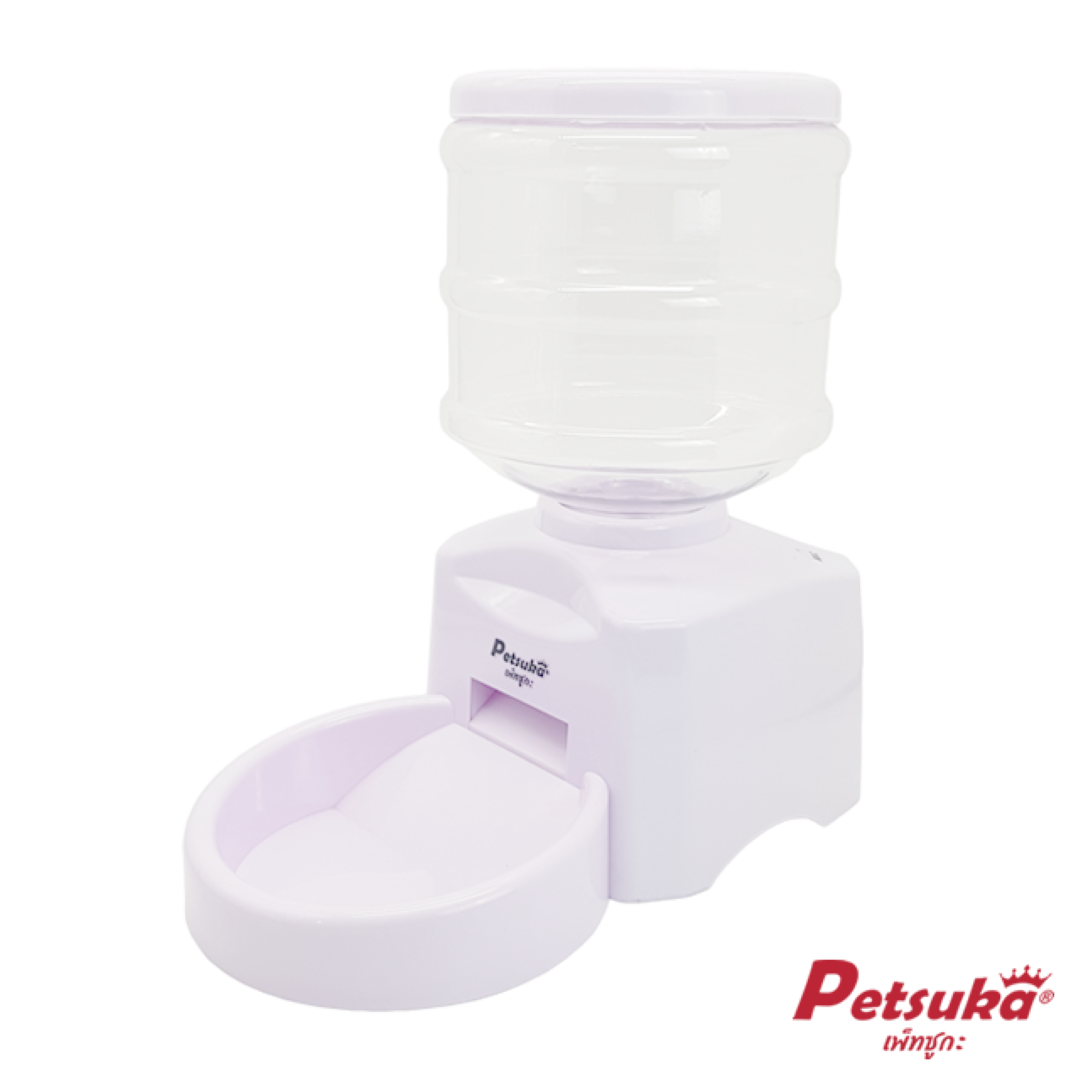 เครื่องให้อาหารสัตว์เลี้ยงอัตโนมัติ Petsuka แบบตั้งเวลา ขนาด 4 ลิตร