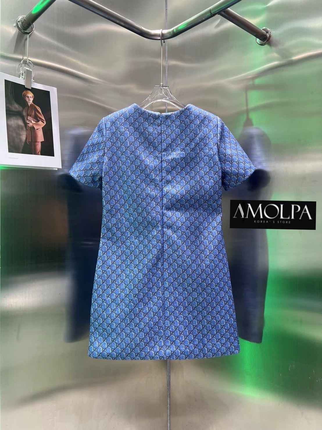 DRESS GG งาน hiend คุณภาพระดับVVVIP ผ้าทอ ผ้าดีมาก มีน้ำหนักสุดๆ เย็นมากๆ ห้ามพลาดเลยน๊า สวยสุดๆ ใส่สบาย : สินค้าคุณภาพ (พร้อมส่ง)