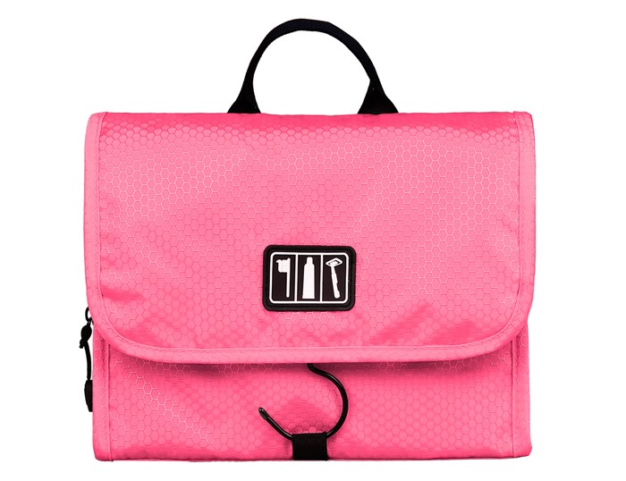 Bagsmart กระเป๋าใส่อุปกรณ์อาบน้ำ คุณภาพสูง ใส่อุปกรณ์อาบน้ำ แขวนได้ สำหรับเดินทาง ท่องเที่ยว (Pink)