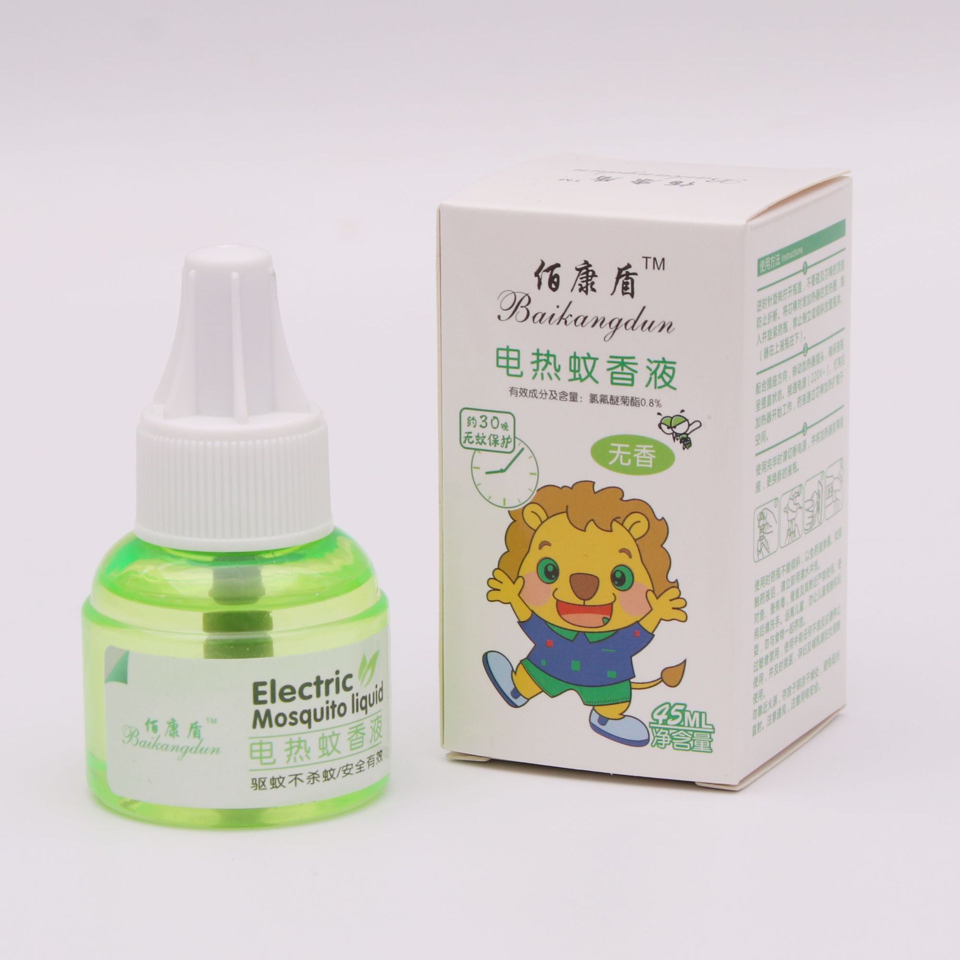 เครื่องไล่ยุงไฟฟ้าชนิดน้ำ Baikangdun ที่เสียบไล่ยุงสำหรับลูกน้อยและทุกคนในบ้าน