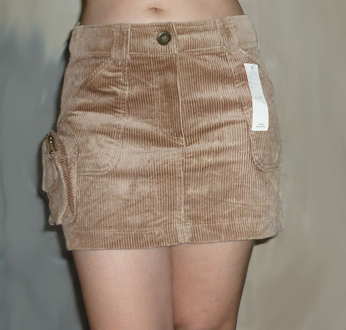 กระโปรงลูกฟูกเป๋าข้าง น่ารักมาก 29-35-12.5 /ของใหม่/