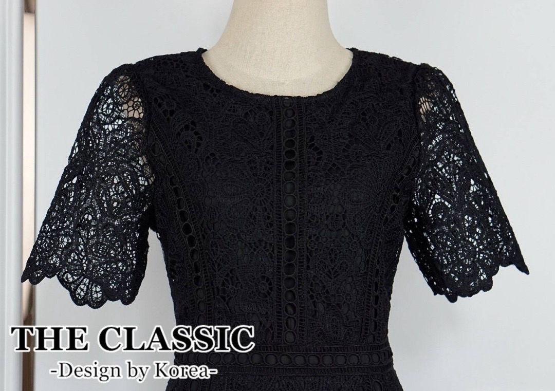 (ไซส์อก46) เดรสยาวลูกไม้ คอกลมใช้ผ้าลูกไม้เนื้อหนาอย่างดี ขึ้นลวดลายดอกไม้ ลายชัด ผ้าแน่นสวย ตัดต่อเพิ่มดีเทลแต่งด้วยลูกไม้ทรงกลมหลายจุด ใส่สบาย : สินค้าคุณภาพ (พร้อมส่ง)