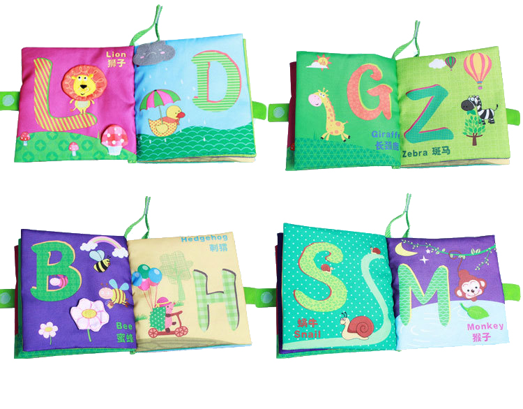 หนังสือผ้า Learning with Alphabets by Jollybaby