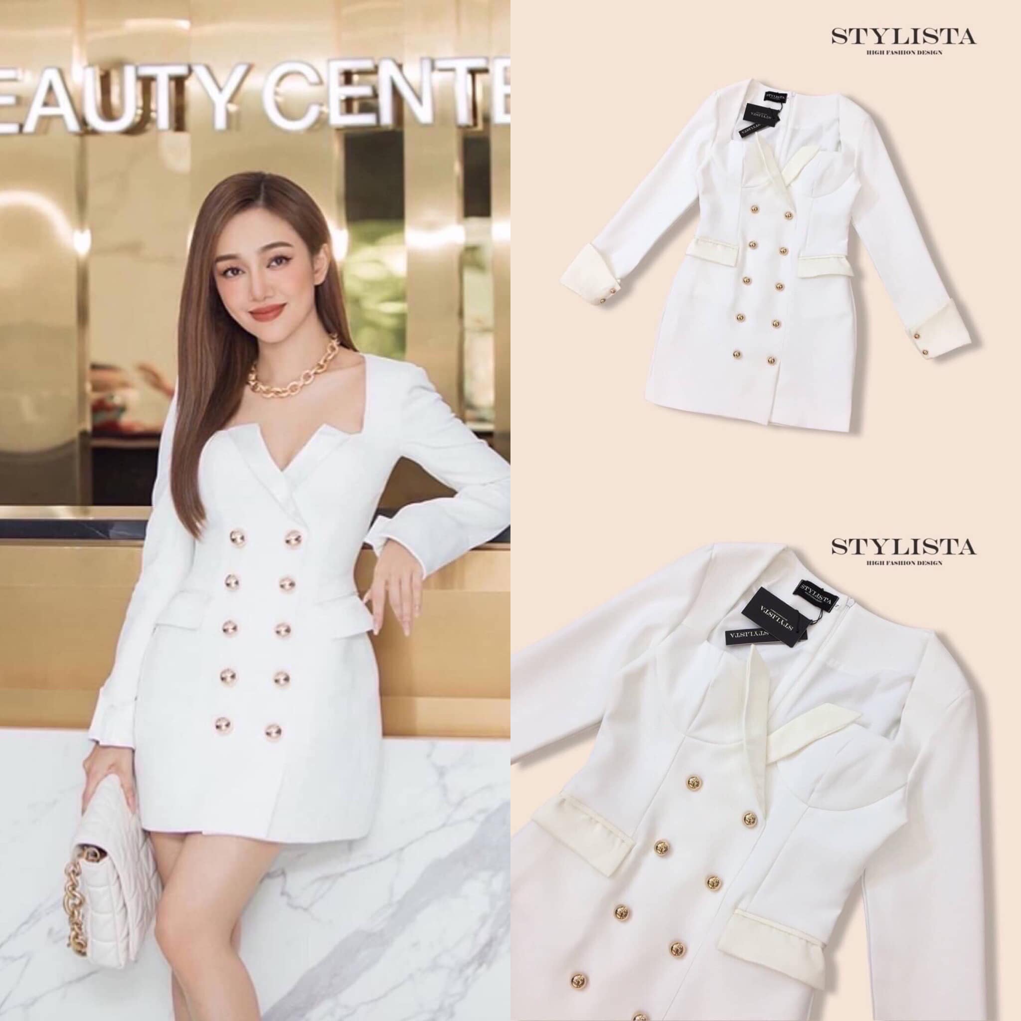 เดรสสูทใส่สวยเรียบหรูดูดีมาก แพลตเทินดีงาม ใส่สวยเปะสุดๆ สินค้าคุณภาพ (พร้อมส่ง)