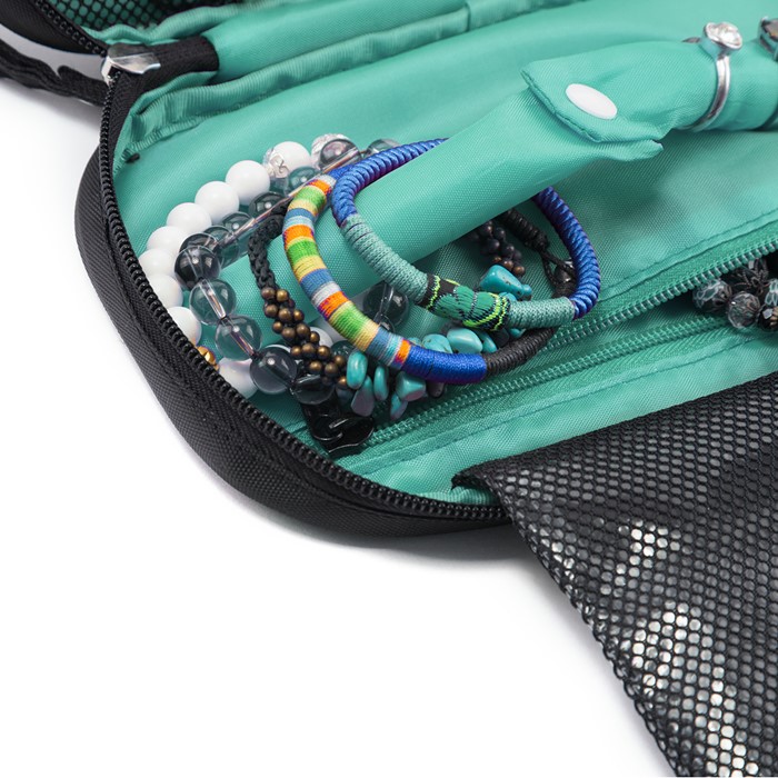 กระเป๋าเก็บเครื่องประดับ จัดเก็บสร้อยข้อมือ ต่างหู แหวน สร้อยคอ กำไล นาฬิกา คุณภาพสูง (Green)